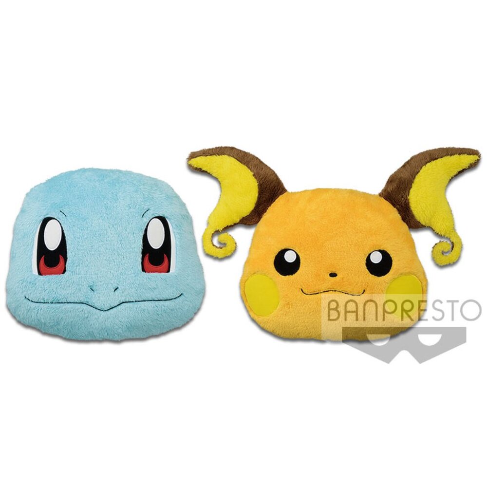 Pokemon Warm & Fluffy Squirtle Big Face Cushion